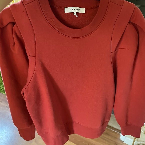 Frame puff sleeve sweater redwood - Picture 3 of 5
